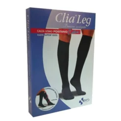 Clia Leg Calza Uomo Positano Cotton 16-20mmHg Blu Tg.M