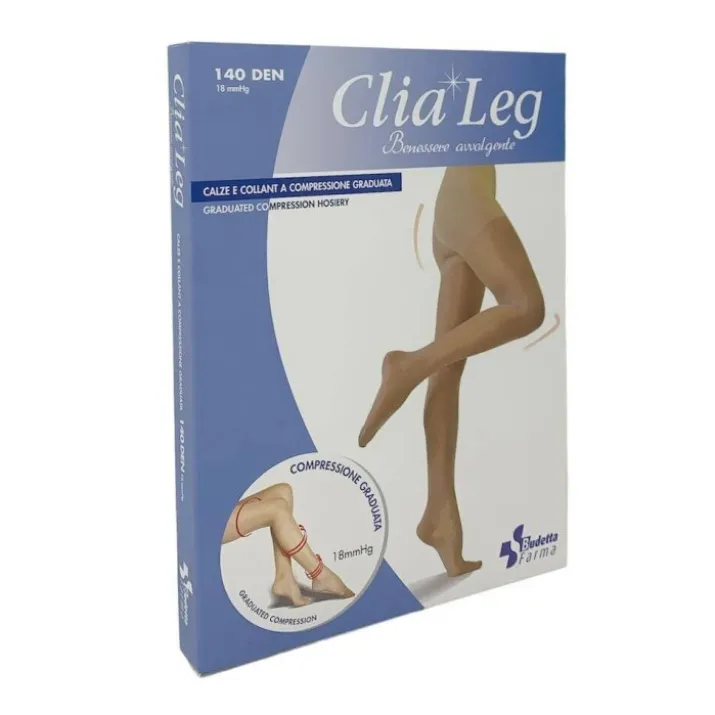 Clia Leg 140 Collant Nero Tg.5 Budetta