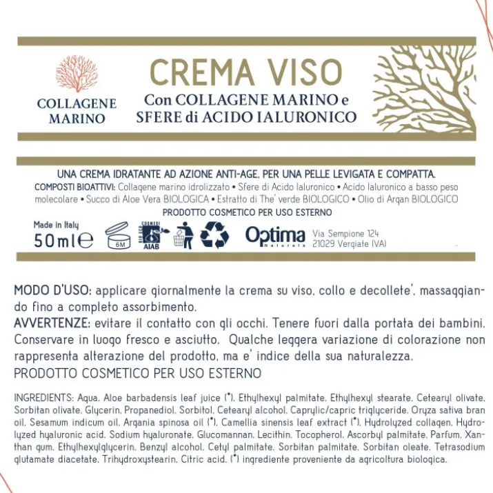 Collagene Marino Crema Viso Optima 50ml