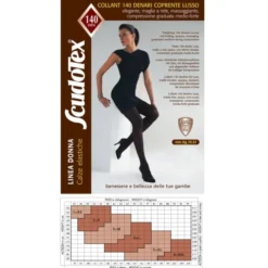 Collant 140 Coprente Lusso ScudoTex Nero Taglia 4