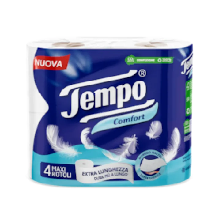 Comfort Carta Igienica Tempo 4 Maxi Rotoli