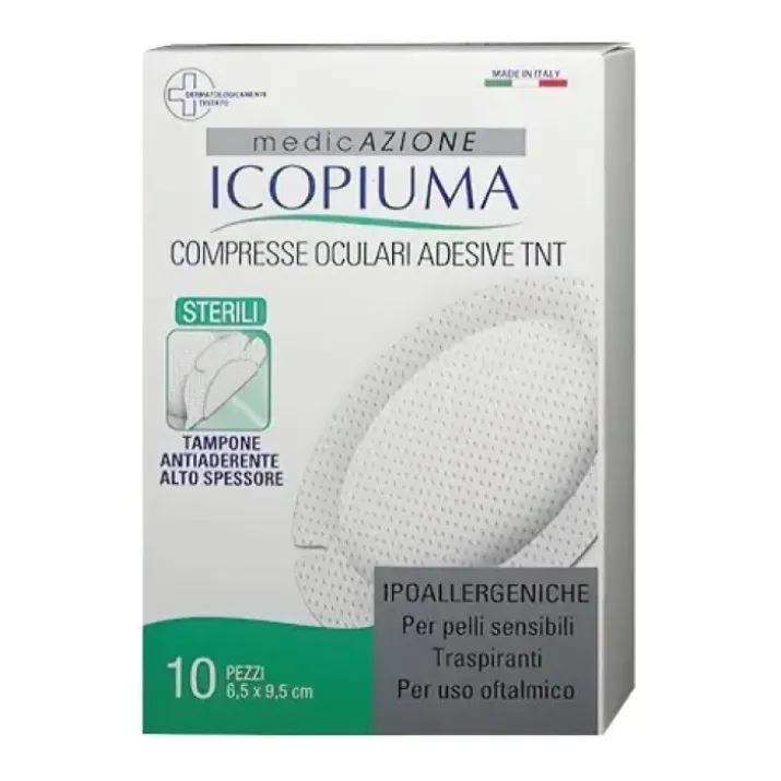 Compresse Oculari Adesive TNT Icopiuma 10 Pezzi