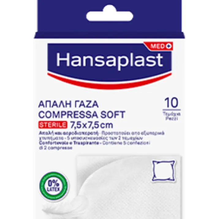 Compresse Sterili Garza Morbida Hansaplast 10 Pezzi