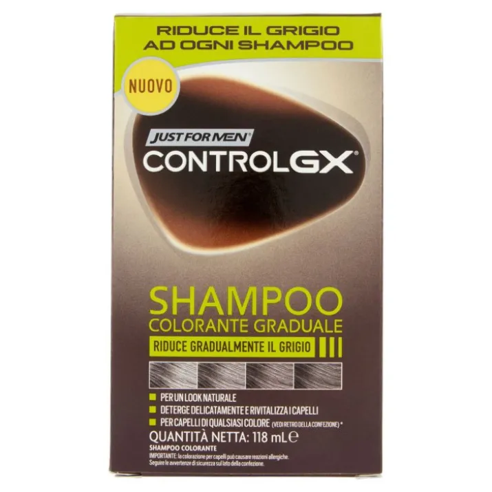 Control Gx Shampoo Colorante Graduale Just For Men 118ml