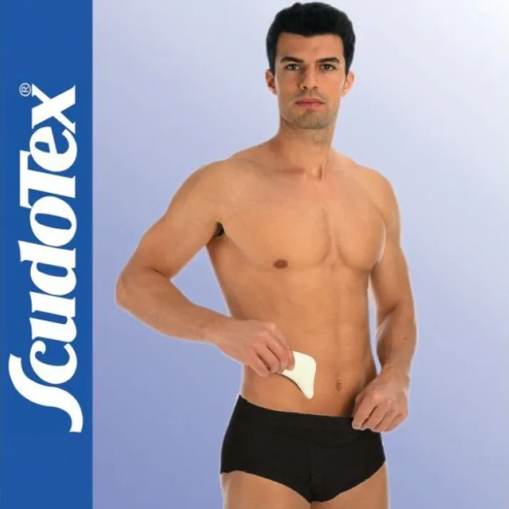 Cotton Slip Con Pelotte Vita Bassa Nero 7 Scudotex®