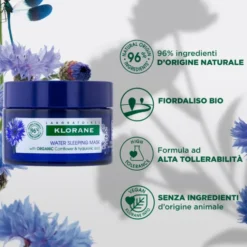 Crema D'Idratazione Notte Al Fiordaliso Bio Klorane 50ml