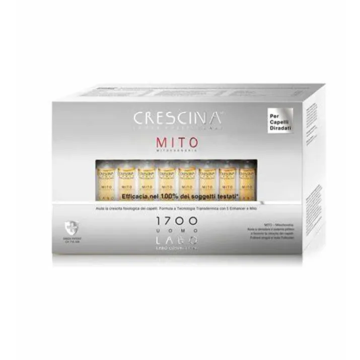 Crescina Isole Follicolari Mito 1700 Uomo Labo 10+10 Fiale