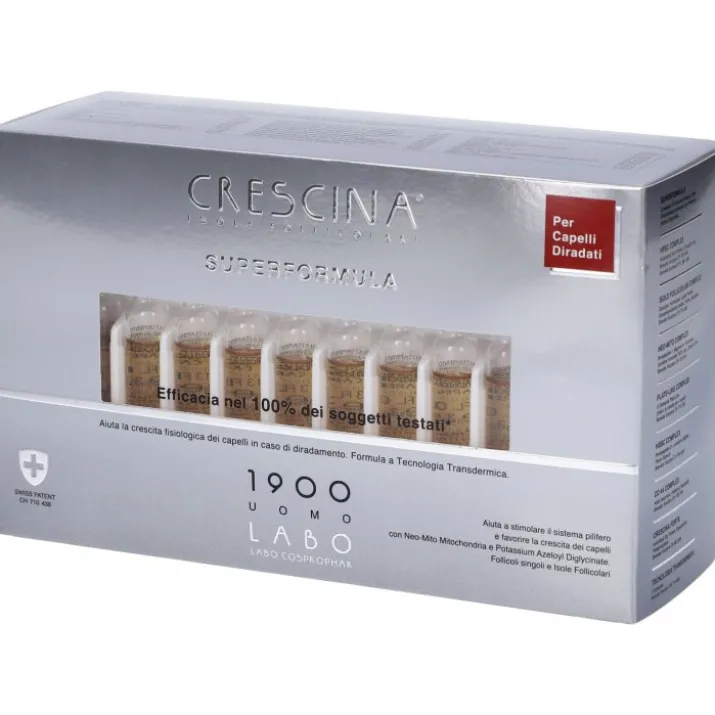 Crescina Isole Follicolari Superformula 1900 Uomo Labo Cosprophar 40 Fiale
