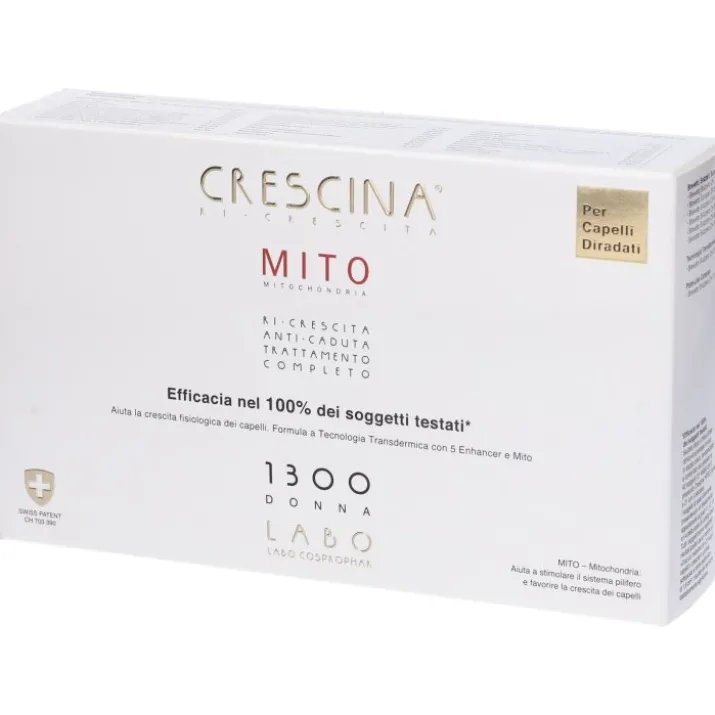 Crescina Ri-Crescita Mito 1300 Donna Labo 10+10 Fiale