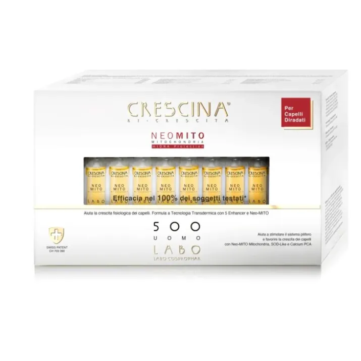 Crescina Ri-Crescita Neo Mito 500 Uomo 40 Fiale