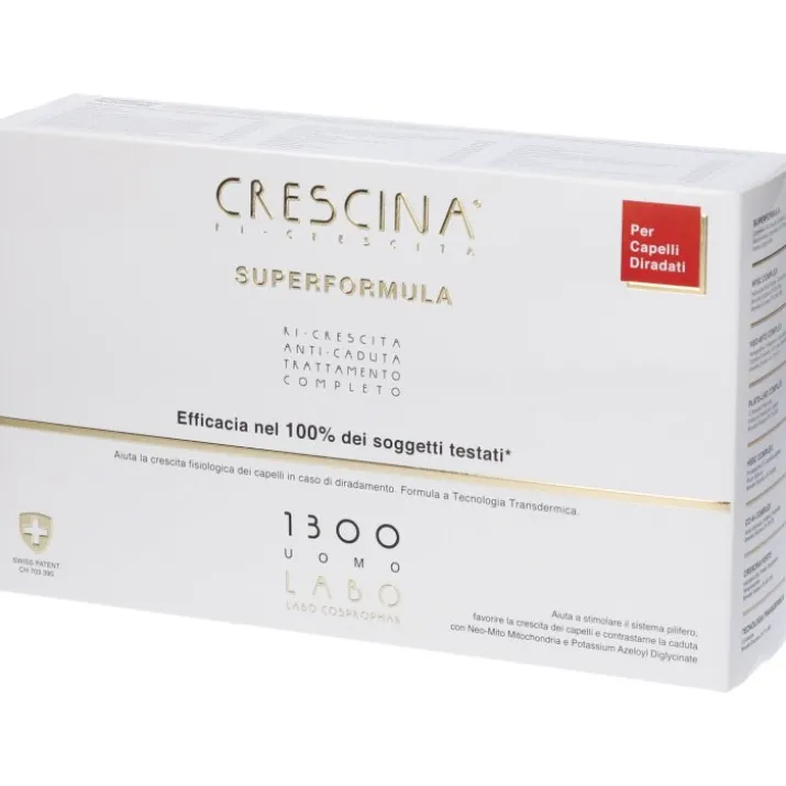 Crescina Ri Crescita Superformula 1300 Uomo Labo 10+10 Fiale Da 3,5ml