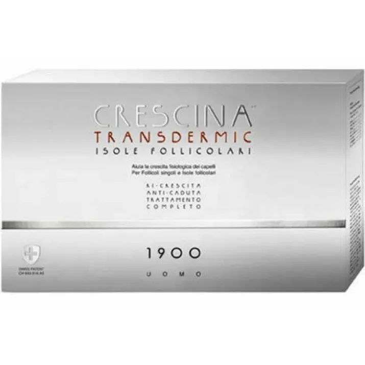 Crescina Transdermic Isole Follicolari Trattamento Completo 1900 Uomo Labo 2x20 Fiale