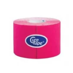 CureTape Cerotto Per Bendaggio Funzionale Colore Rosa 5cm x5 m