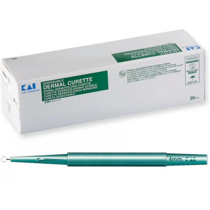 Curette Dermatologica 4mm Kai Medical 20 Pezzi