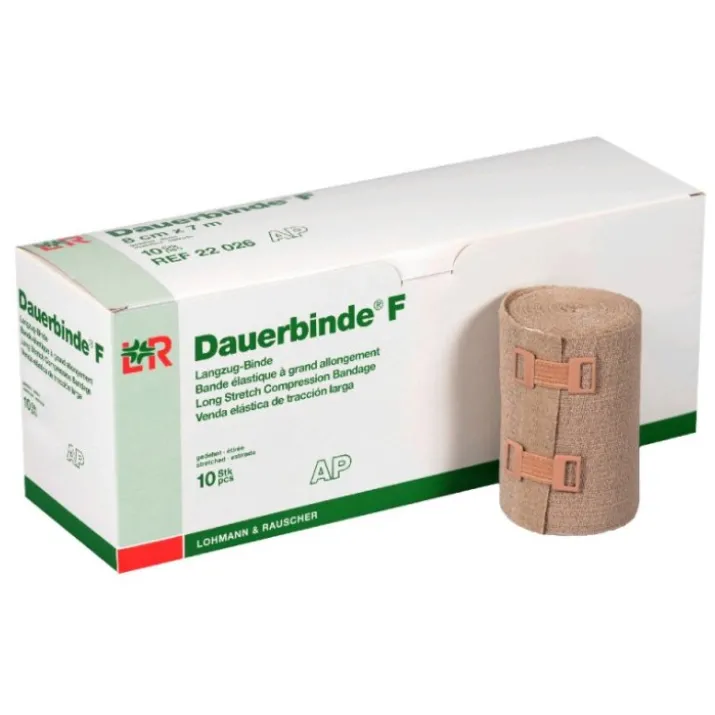 Dauerbinde F Bende ad allungamento elevato 8cm x 700cm