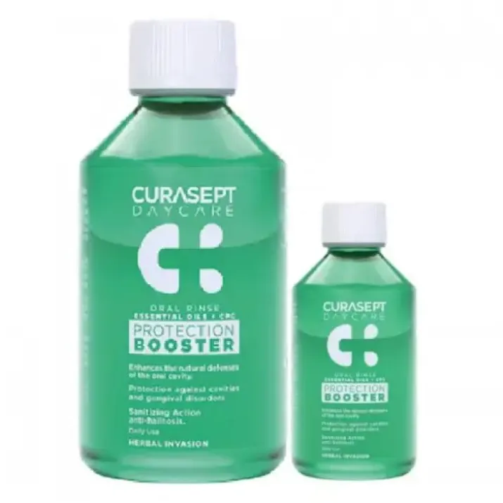 Daycare Protection Booster Collutorio – Herbal Invasion Curasept® 2 Pezzi