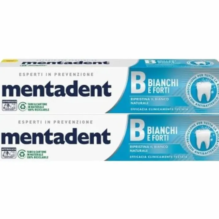 Dentifricio Bianchi E Forti Mentadent 2x75ml