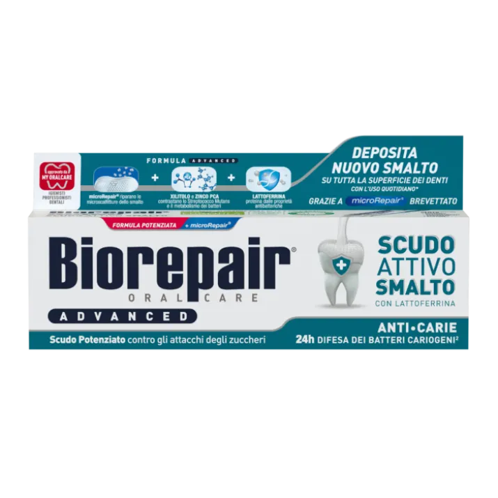 Dentifricio Scudo Attivo Smalto Anti-Carie Biorepair Advanced 75ml