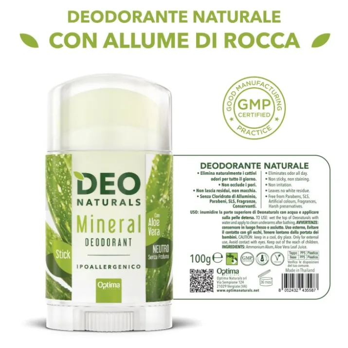 DeoNaturals Con Aloe Vera Optima 100g