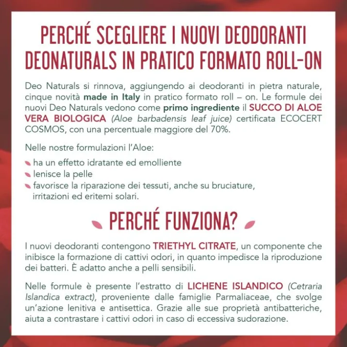 Deo Naturals Rosa Damascena Optima Naturals 50ml