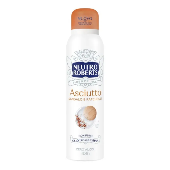 Deo Spray Asciutto Sandalo & Patchouli Neutro Roberts 150ml