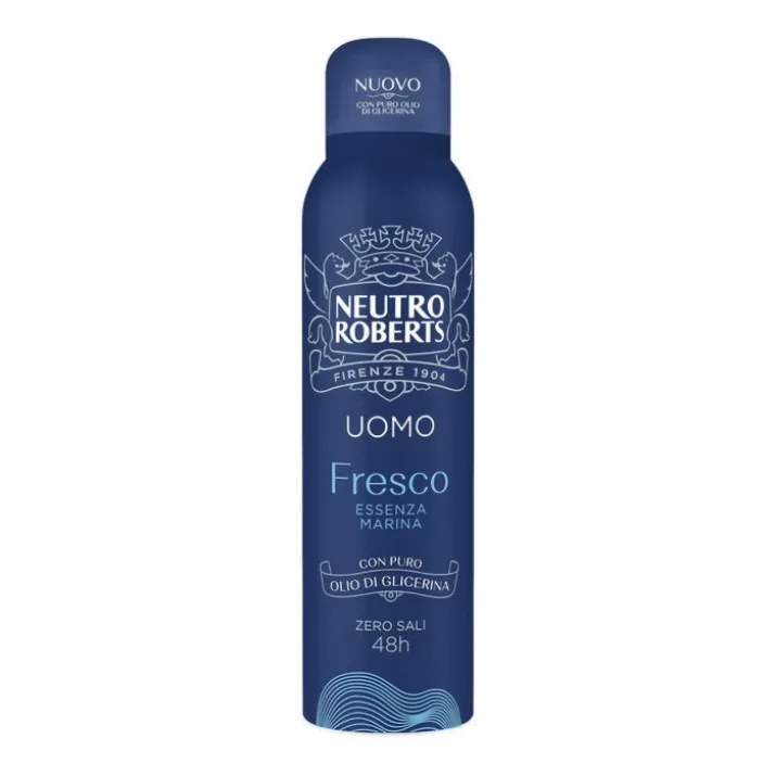 Deo Spray Uomo Fresco Essenza Marina Neutro Roberts 150ml