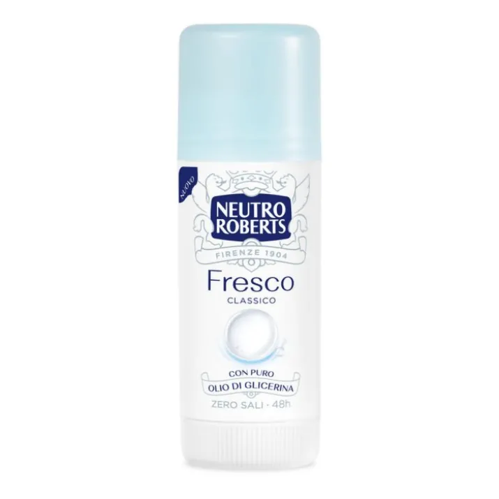 Deo Stick Fresco Azzurro Zero Sali Neutro Roberts 40ml