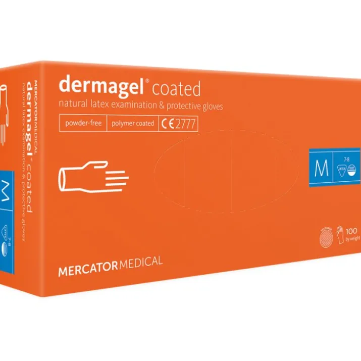 Dermagel® Coated Guanti Lattice Senza/Polvere M 100 Pezzi