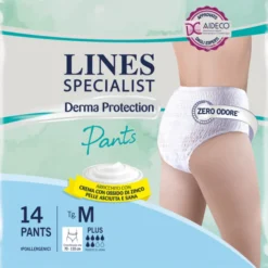Derma Protection Plus pannolone sagomato M Lines Pecialist 14 Pezzi