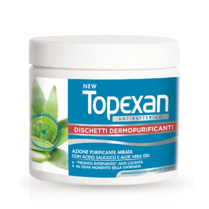Dischetti Antibatterici Dermopurificanti New Topexan 66 Pezzi