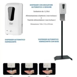 Dispenser Con Erogatore Automatico A Sensore