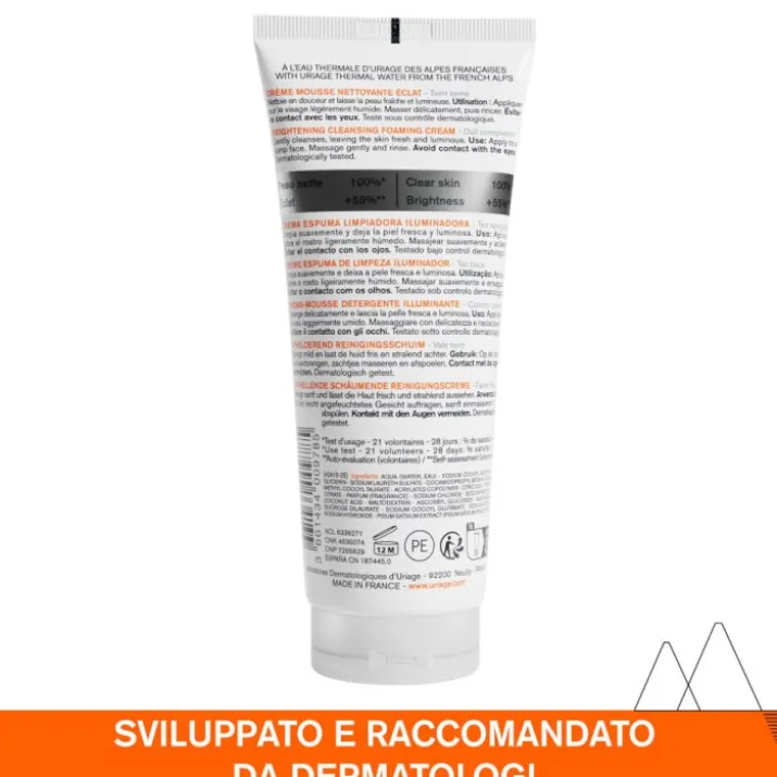 Dépiderm Mousse Detergente Luminosità Uriage 100ml