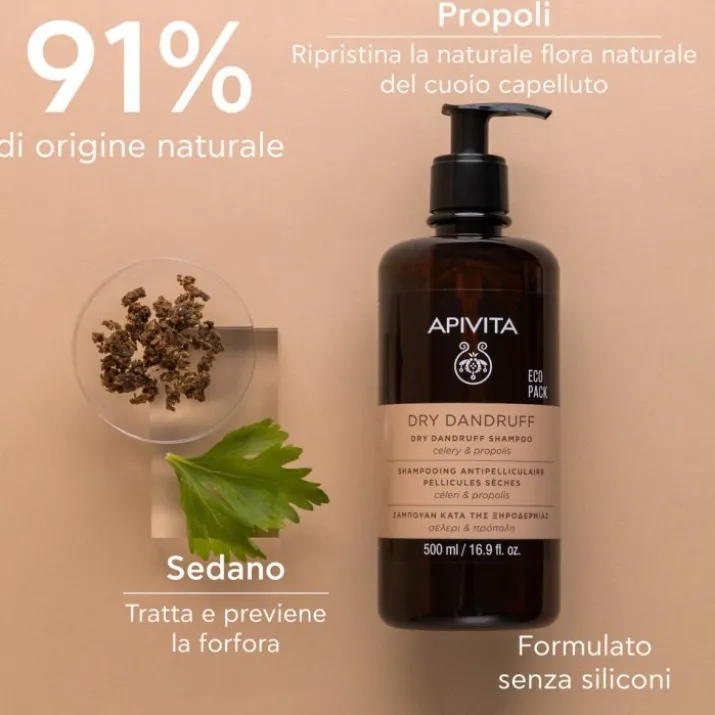 Dry Dandruff Apivita 500ml Ecopack