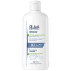 Ducray Kelual Squanorm Shampoo Trattante Regolatore Forfora Grassa, 400 ml