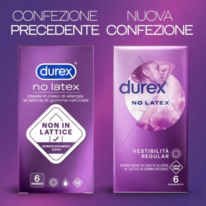 Durex No Latex 6 Preservativi