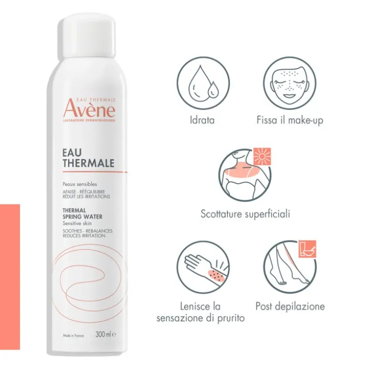 Eau thermale Avène Acqua termale spray, lenitiva, pelle sensibile, allergica e irritabile, 300ml
