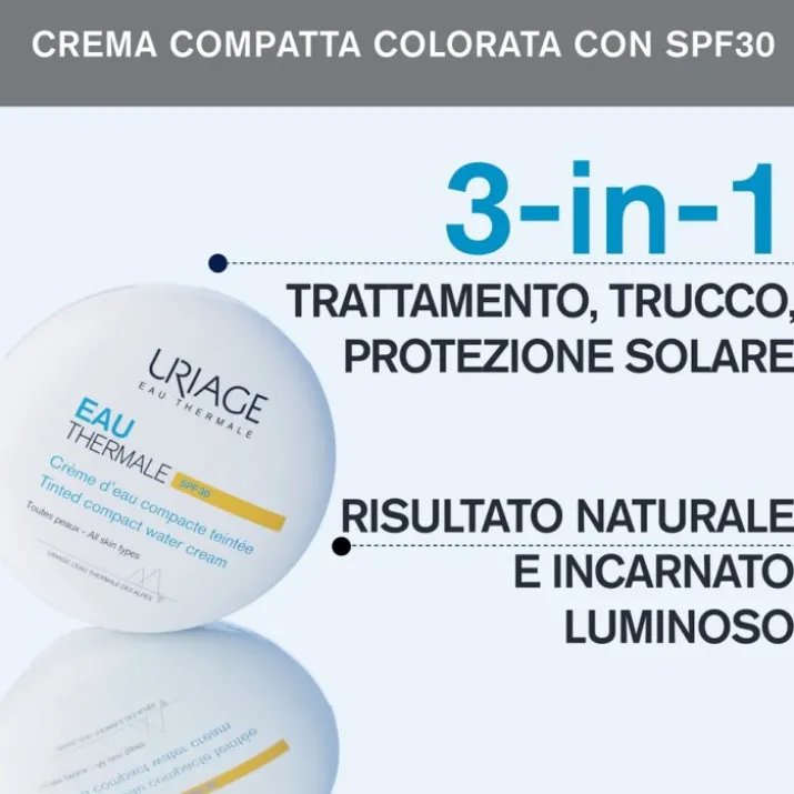 Eau Thermale Crema Compatta All'Acqua Colorata Spf30 Uriage 10g
