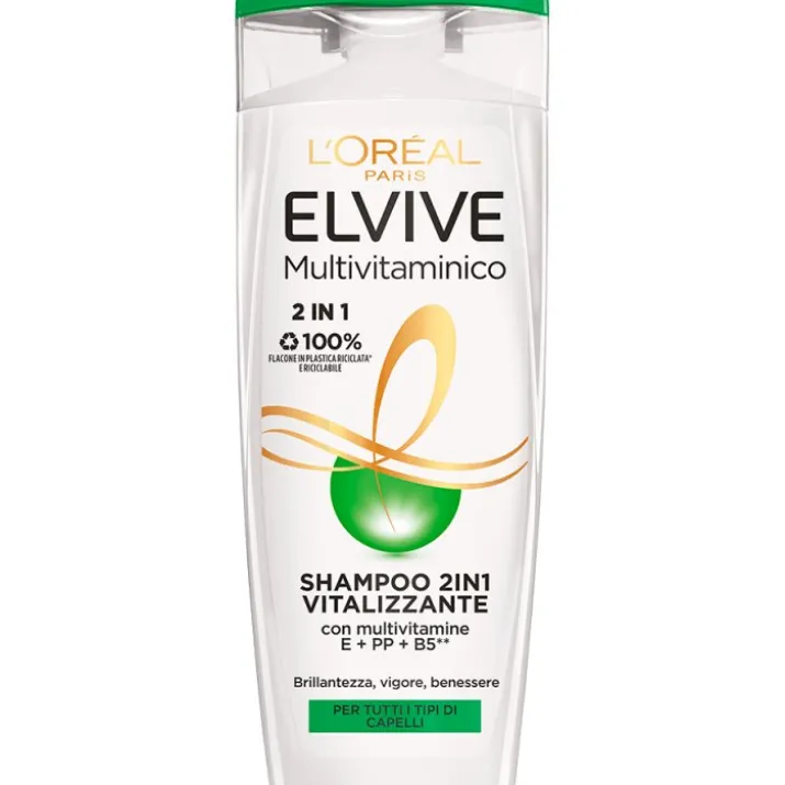 Elvive Multivitaminico Shampoo 2 In 1 Volumizzante L'Oréal 285ml