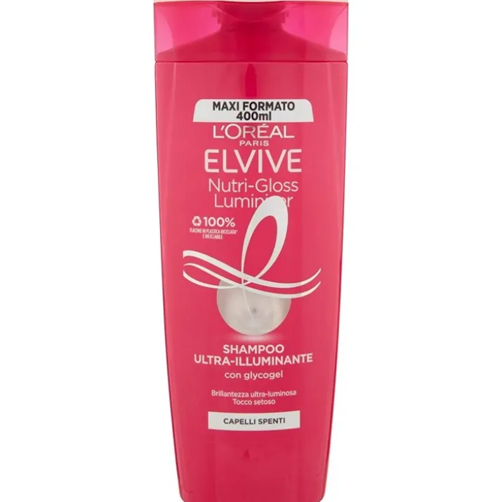 Elvive Nutri-Gloss Shampoo Illuminante L'Oreal 400ml