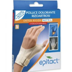 Epitact Ortesi Rigida Notte Supporto Correttivo Per Pollice Mano Sinistra Dolorante Da Rizoartrosi Taglia S 1 Pezzo