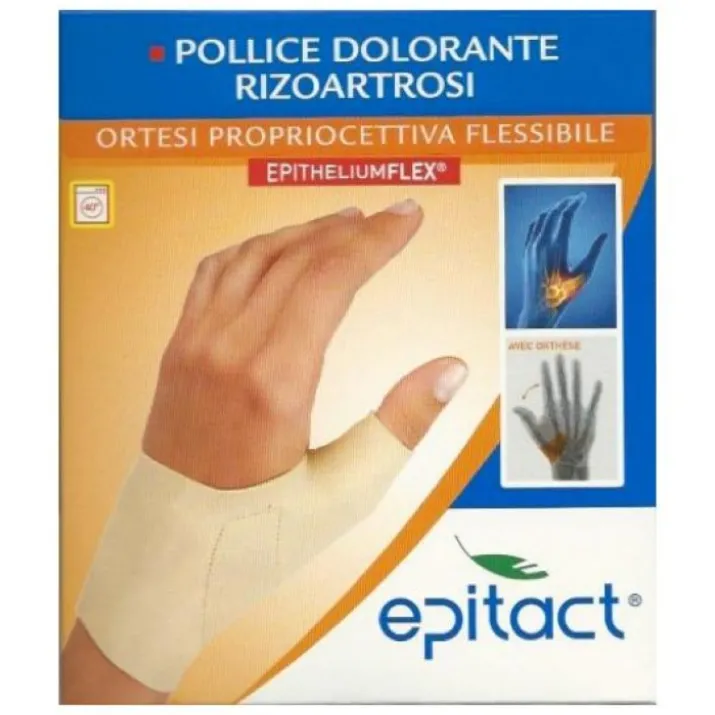 Epitact Pollice Dolorante Ortesi Porpriocettiva Flessibile Mano Sinistra Misura L