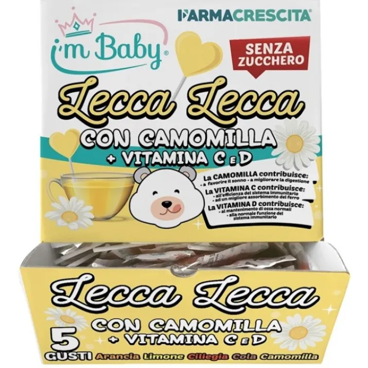 Espositore Lecca Lecca Camomilla i'm Baby 200 Pezzi