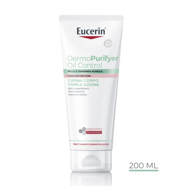 Eucerin Dermopurifyer Oil Control - Crema Corpo Tripla Azione 200ml