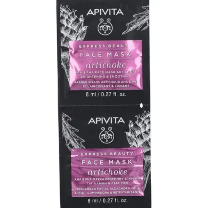 Express Beauty Tissue Face Mask Artichoke Apivita 2x8ml