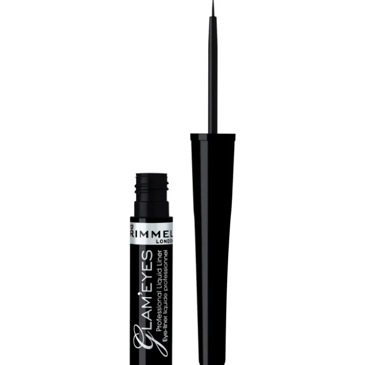 Eyeliner Liquido Glam'Eyes Professional 001 Black Glamour Rimmel 3,5ml