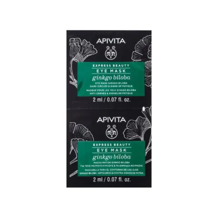 Eye Mask Ginkgo Biloba Express Beauty Apivita 2x2ml