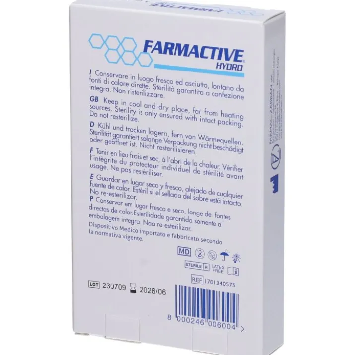 Farmactive Hydro 5x7,5cm Farmac Zabban 5 Pezzi