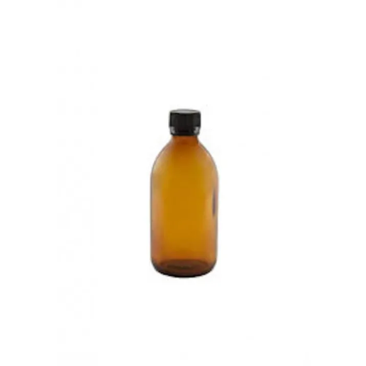 Farmalabor Flacone Vetro 500ml con Tappo, Set da 5