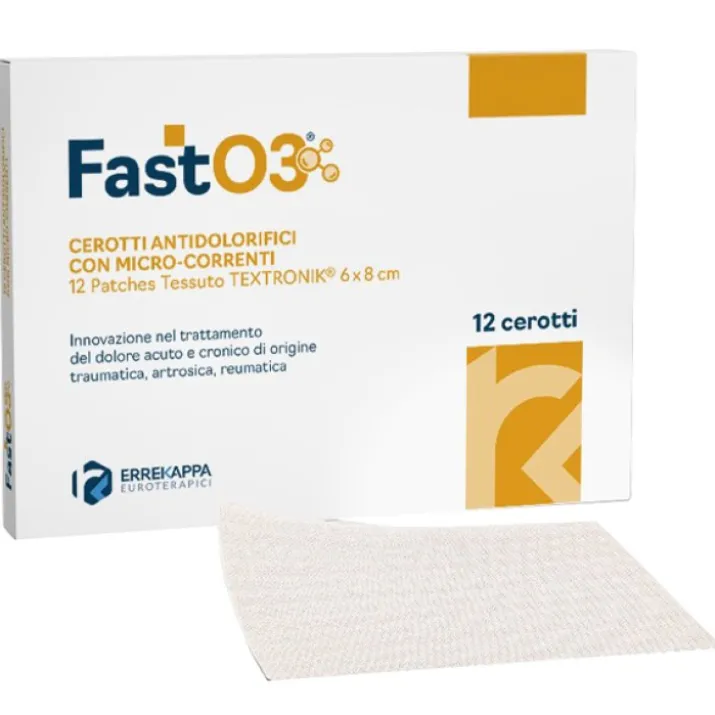 FastO3 Cerotti Antidolorifici 12 Pezzi