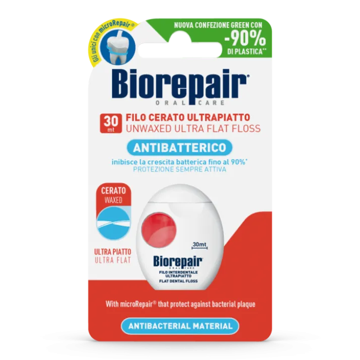 Filo Interdentale Antibatterico Cerat Ultrapiatto Biorepair 1x30mt